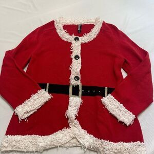 Berek Women’s Santa Christmas Sweater Size Large